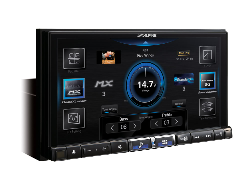 Alpine iLX-705D – 2-DIN-Autoradio mit Wireless Apple CarPlay, Android Auto und DAB+