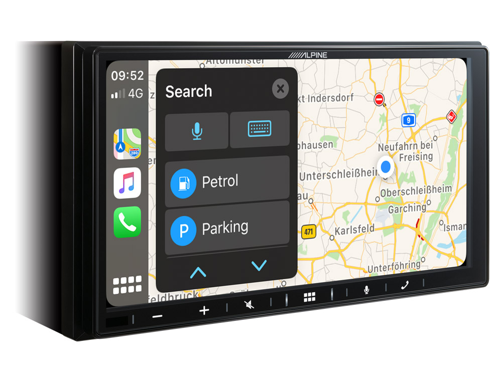 Alpine iLX-W690D mit CarPlay-Navigation – Radio des Golf-6-Komplettsets